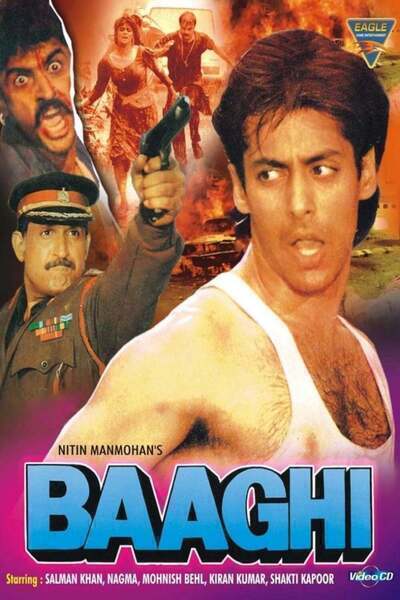Baaghi: A Rebel for Love Hindi Dubbed Movie Poster (1990)