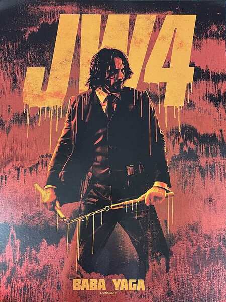 John Wick: Chapter 4 Hindi Dubbed Movie Poster (2023)
