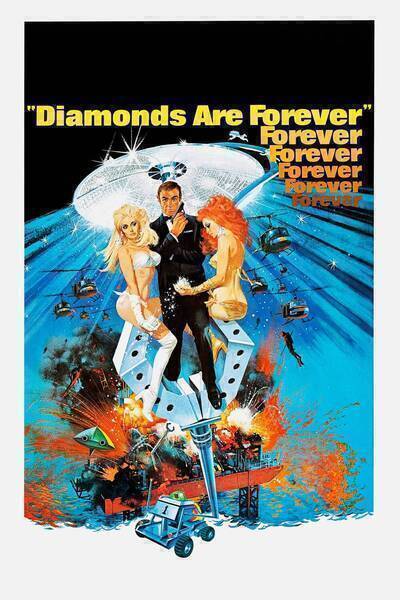Diamonds Are Forever Hindi Dubbed Movie Poster (1971)