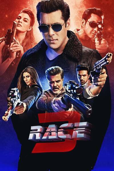 Race 3 Hindi Dubbed Movie Poster (2018)
