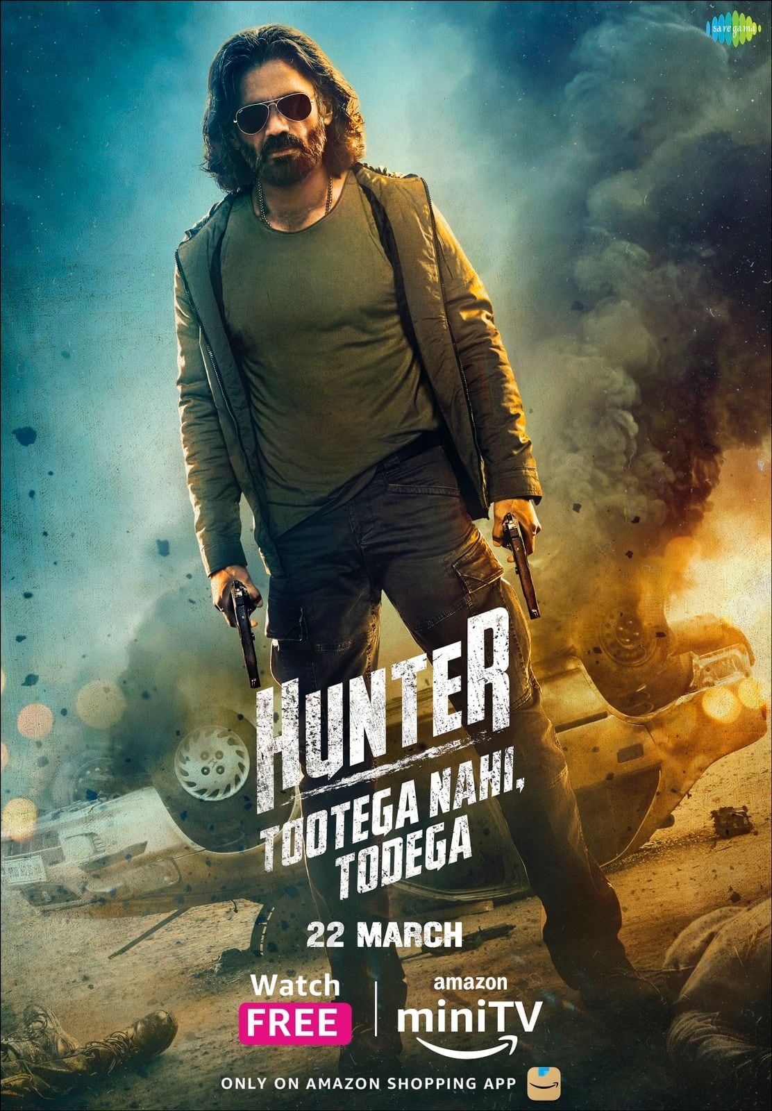 Hunter - Tootega Nahi, Todega Hindi Dubbed Movie Poster (2023)