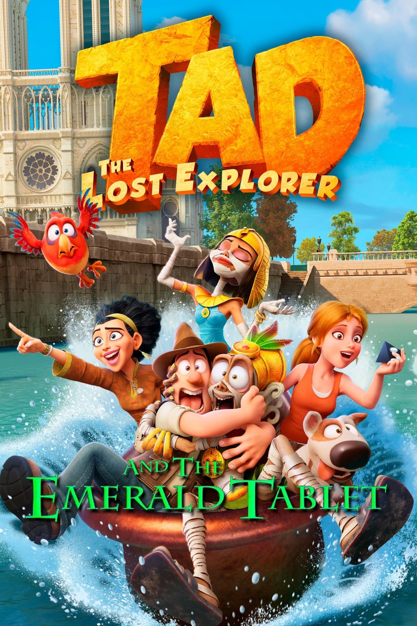 Tad, the Lost Explorer and the Emerald Tablet Hindi Dubbed Movie Poster (2022)
