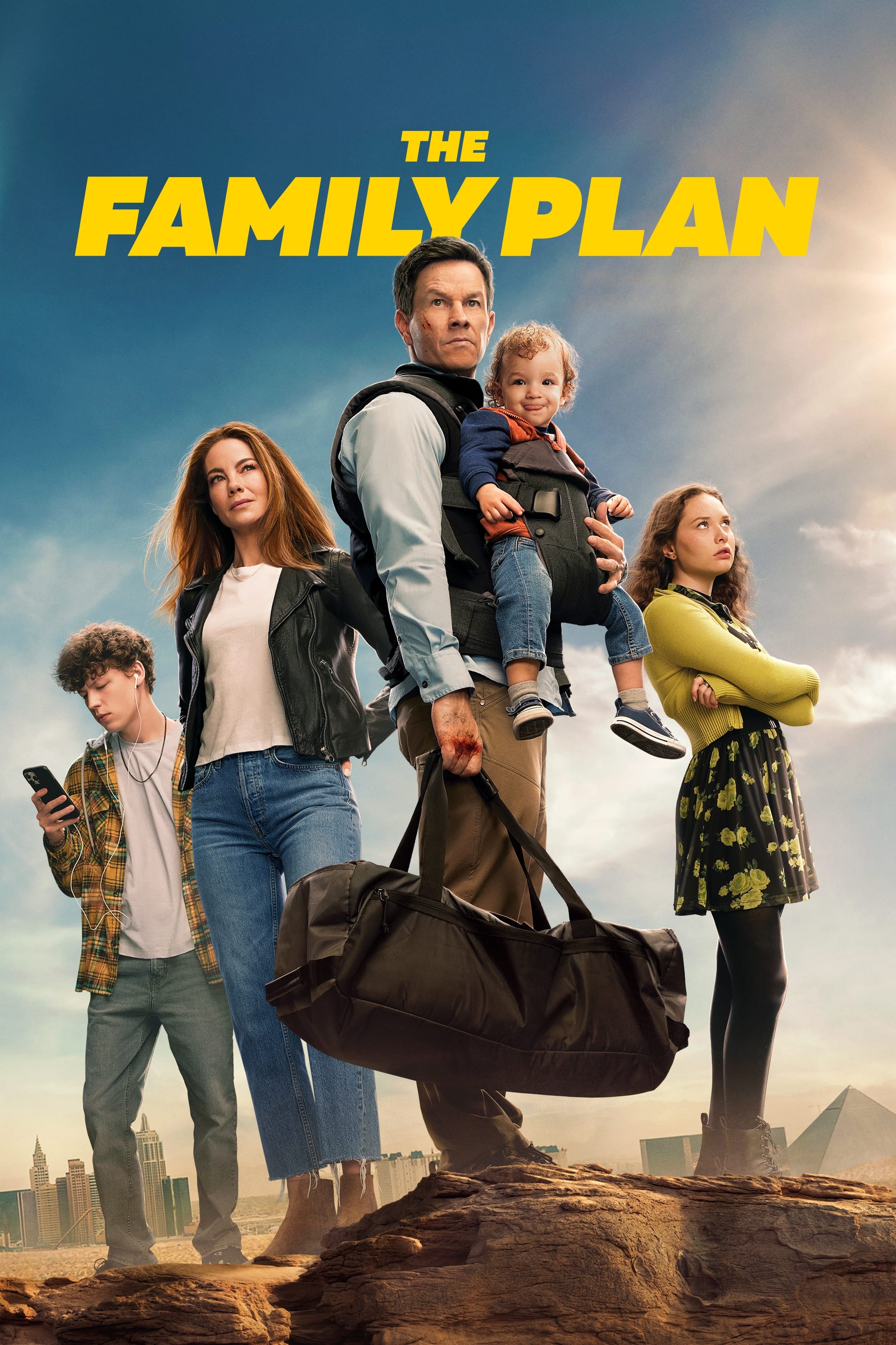 The Family Plan Hindi Dubbed Movie Poster (2023)