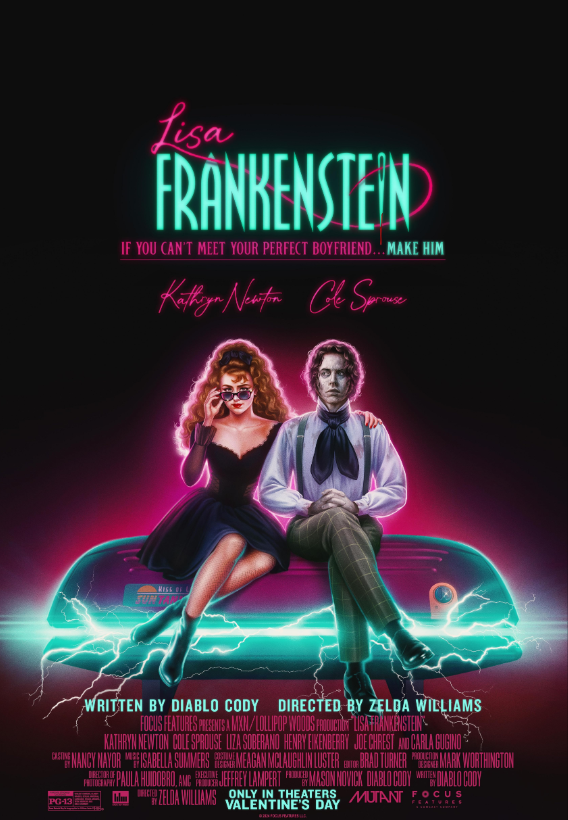 Lisa Frankenstein Hindi Dubbed Movie Poster (2024)