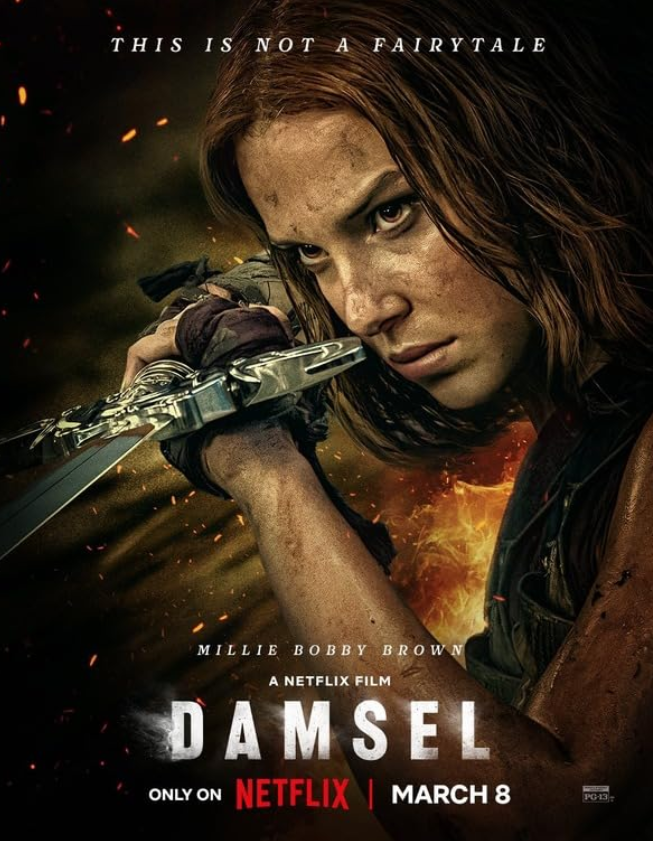 Damsel Hindi Dubbed Movie Poster (2024)
