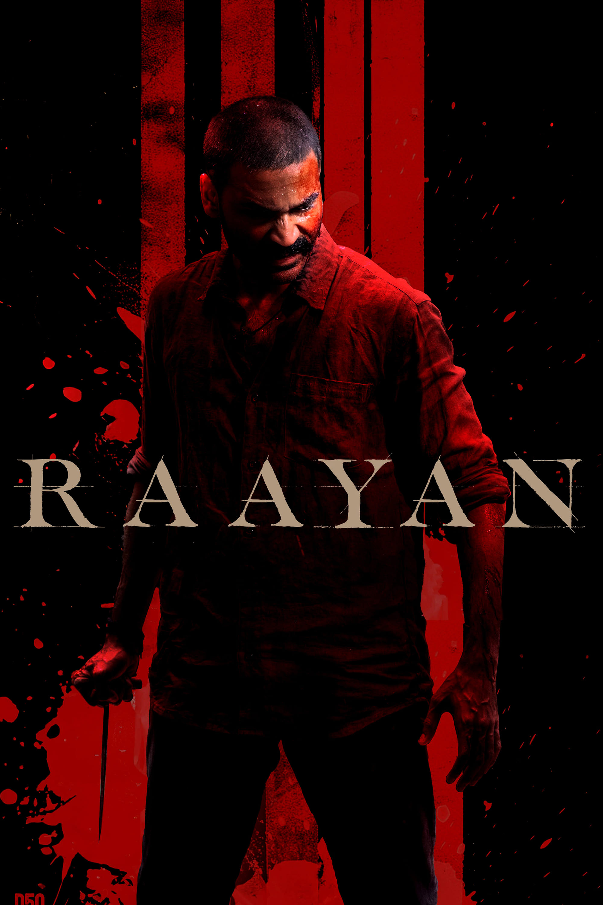 Raayan Hindi Dubbed Movie Poster (2024)