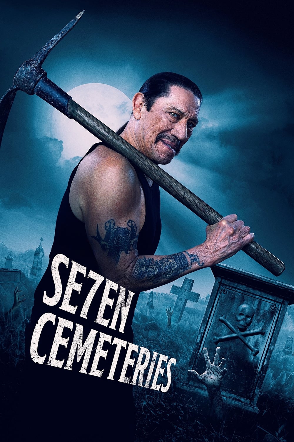 Seven Cemeteries Hindi Dubbed Movie Poster (2024)