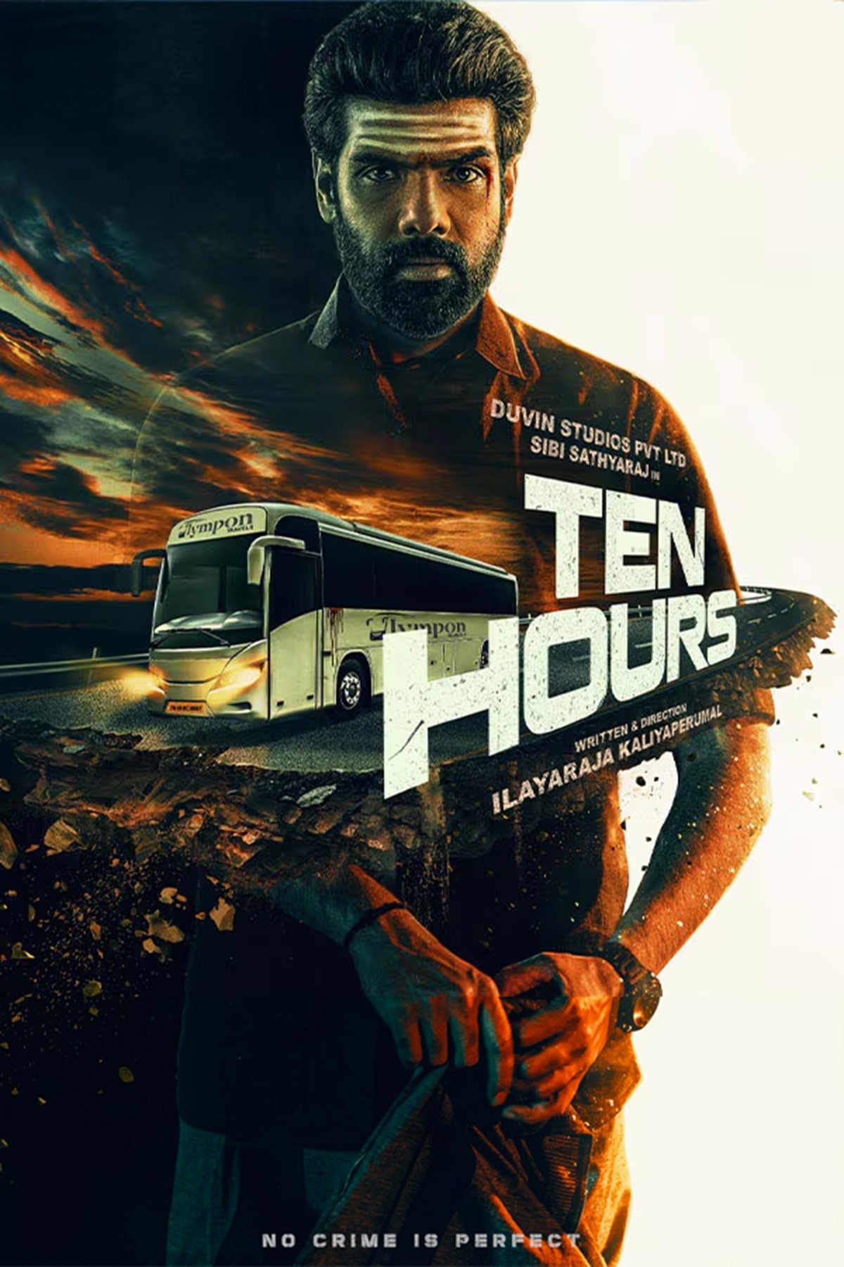 Ten Hours Hindi Dubbed Movie Poster (2025)