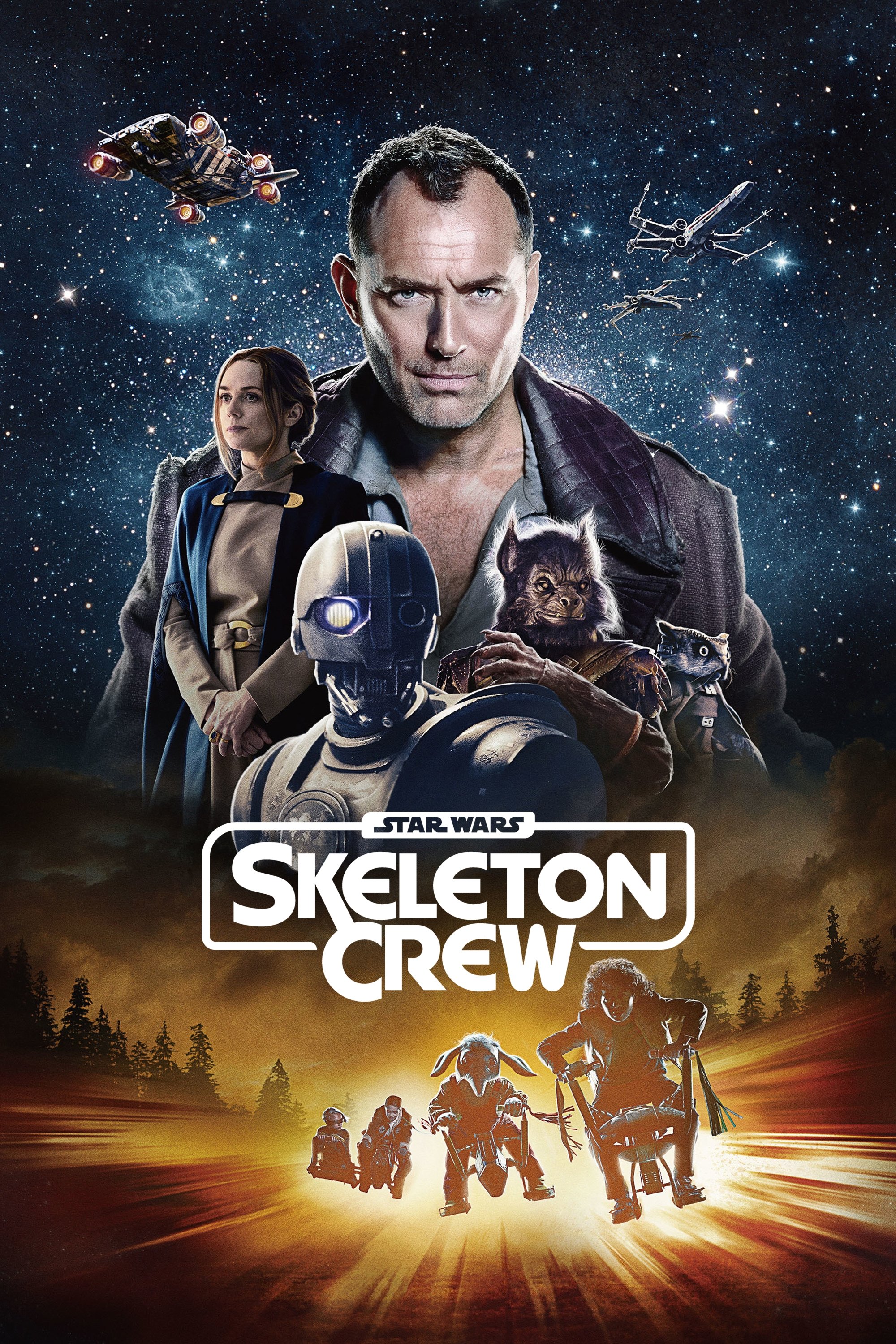 Star Wars: Skeleton Crew Hindi Dubbed Movie Poster (2024)